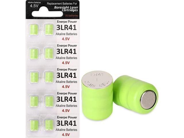 10-Pack 3AG3 / 3LR41 / 3x392 Replacement Batteries 4.5V for All Bore Sight Laser Cartridges