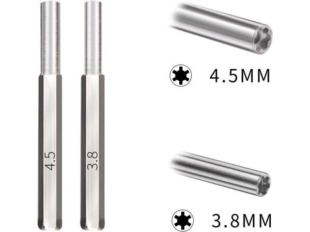 CR1616 Button Cell Battery, 5 Pack CR1616 Batteries with Tabs Bundled with 3.8 mm & 4.5 mm Security Screwdriver Tool Set for GameBoy Color and...