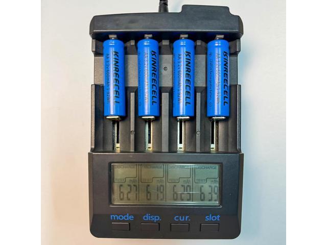 AA 3.2v 600mAh Battery, LiFePo4 Double A Battery with Low self-Discharge, 3.2v Batteries for Solar Lights, Wall Lanterns, Solar Post Lights4 Pack