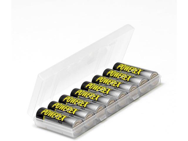 Powerex PRO High Capacity Rechargeable AA NiMH Batteries (1.2V, 2700mAh) - 8-Pack