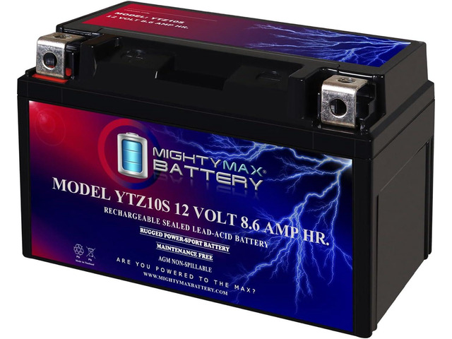 Mighty Max Battery YTZ10S 12V 8.6AH Replacement Battery for Yuasa YTZ10S Battery