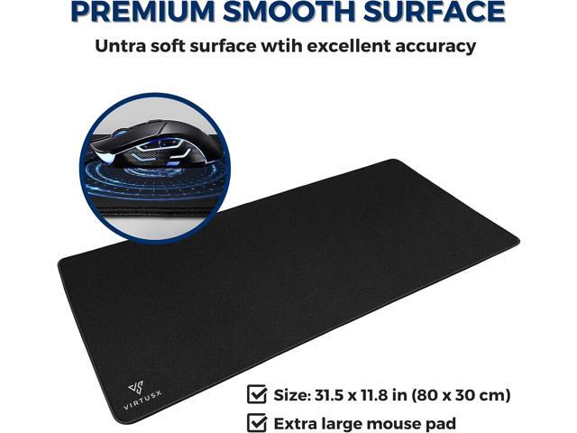 Virtusx Large Gaming Mouse Pad with Stitched Edges, Extended Computer Desk Mat, Superior Micro-Weave Cloth, Non-Slip Rubber Base, Water Resist, for...