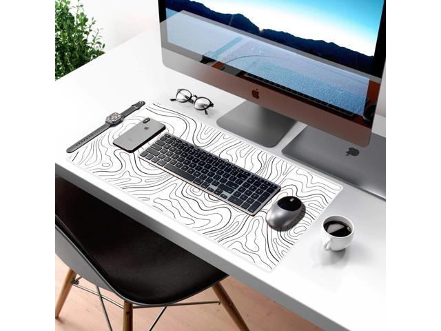 Large Gaming Mouse Pad Extended XXL Mouse Mat Long Desk Pad with Stitched Edges for Keyboard Home Office Gaming Work Big Desk Pad...