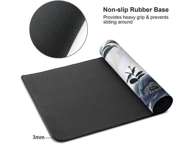 35.4 x 15.7 in, XXL Large Mouse Pad for Desk, Extended Keyboard Mouse Mat for Computer Office, Big Laptop Mouse pad, Gaming Pc-Boho Navy Blue Peony...