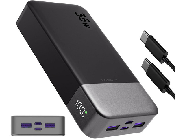 Portable Power Bank 20000mAh, 35W Portable Charger, Battery Pack Fast Charging, PD3.0 QC4.0 Phone Battery Pack with LED Display for iPhone 16 15...
