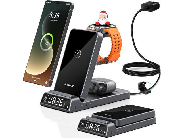 Wireless Charger for Samsung Charging Station with Clock for Samsung Galaxy S25 Ultra/S24/Z Flip 7/Fold 6/Bud, Watch Charger for Samsung Galaxy... Wireless Charger for Samsung Charging Station with Clock for Samsung Galaxy S25 Ultra/S24/Z Flip 7/Fold 6/Bud, Watch Charger for Samsung Galaxy...