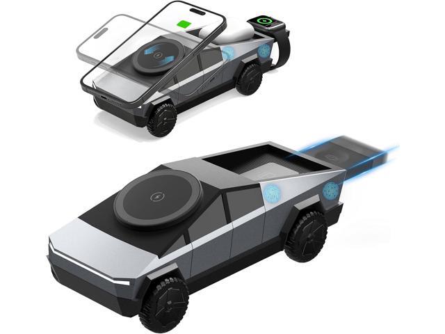 Cyberdock 3 in 1 MagSafe Charging Stand for Apple Device, Rotating Magnetic Fast Wireless Charger Stand with Ambient Light for iPhone 17-12, Apple...