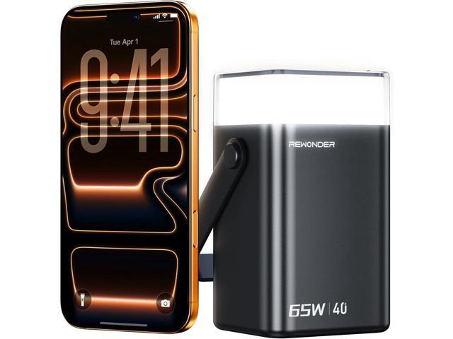 65W Charger Power Bank 40000mAh, Large Capacity Portable Charger Fast Charging Lightweight External Battery Bank for Travel, Camping - Compatible...