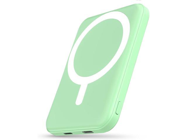 podoru for Magsafe Battery Pack, 5000mAh Magnetic Power Bank with Type-C Cable 20W PD Fast Charging Lighting Input Wireless Portable Charger for...