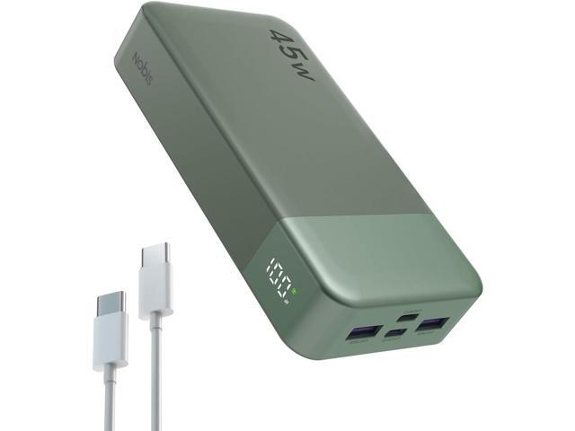 NOBIS Portable Charger, 20000mAh Power Bank, 45W Power Bank Fast Charging, Battery Pack with C to C Cable, Battery Bank with Digital Display for...