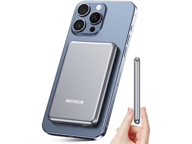 5000mAh Magnetic Wireless Power Bank for iPhone, Portable Charger for Magsafe Battery Pack Compatible with iPhone 17 Pro Max Air/16/15/14/13/12 Series