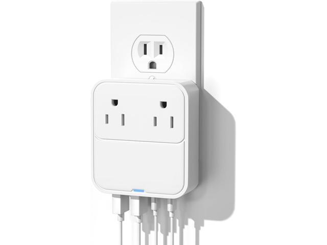 USB C Charger Block 30W,Slim Flat USB Wall Charger Plug with 2 Outlet Ports,Multi USB C Charging Power Adapter for Home Travel Office School