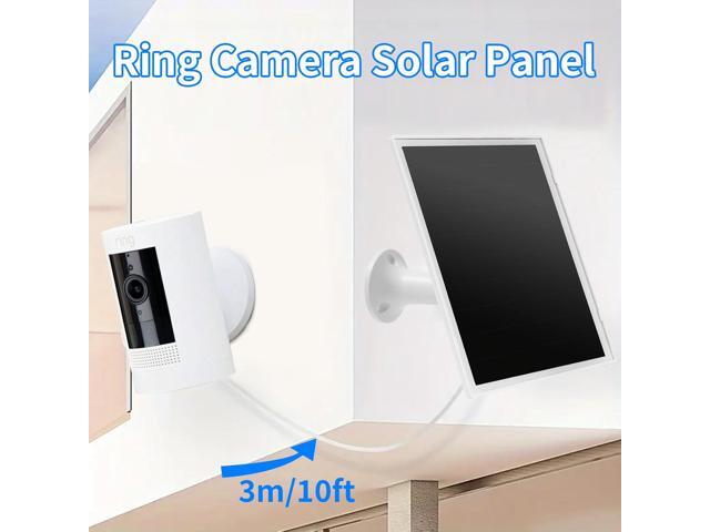 Solar Panel Charger for Ring Camera, Compatible with Ri ng Stick Up Cam, Stick Up Cam Pro, Ring Spotlight Cam Plus/Pro, 6W5V 13ft Charging Cable...