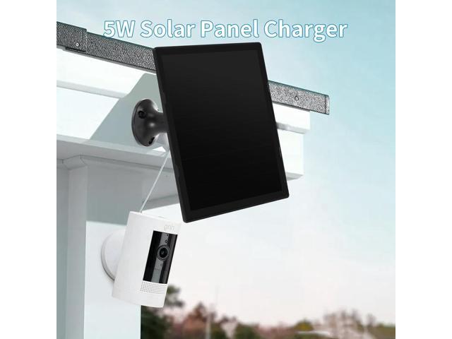 Solar Panel Charger for Ring Camera, Compatible with Ri ng Stick Up Cam, Stick Up Cam Pro, Ring Spotlight Cam Plus/Pro, 6W5V 13ft Charging Cable...