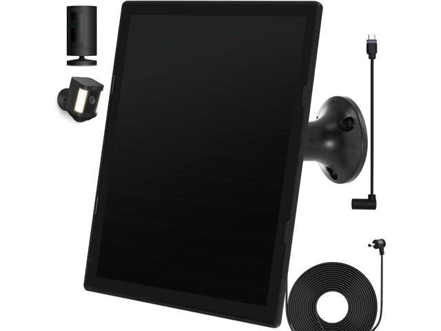 Solar Panel Charger for Ring Camera, Compatible with Ri ng Stick Up Cam, Stick Up Cam Pro, Ring Spotlight Cam Plus/Pro, 6W5V 13ft Charging Cable...