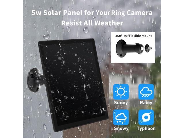 Solar Panel Charger for Ring Camera, Compatible with Ri ng Stick Up Cam, Stick Up Cam Pro, Ring Spotlight Cam Plus/Pro, 6W5V 13ft Charging Cable...
