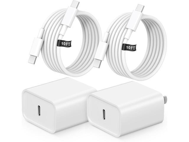 Charger for iPhone 17 16 Charger Fast Charging, [UL Safety Certified] 20W USB C Chargers Block with 10ft Type C to C Cable for iPhone Air/17/17...
