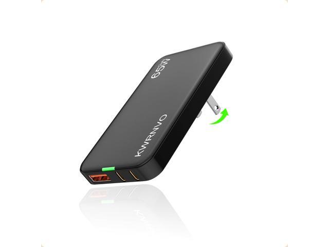 Flat USB Wall Charger, Multi Ports Charger Block with 2×USB-C and 1×USB-A Ports, Ultra-Slim Flat Wall Plug Fast Charger for MacBook Pro/Air,...