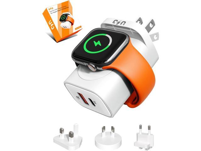 4-in-1 for Apple Watch Charger PortableWireless Magnetic Charger for iWatchCertified Travel EssentialsFoldable PD Fast Charging for iPhone...