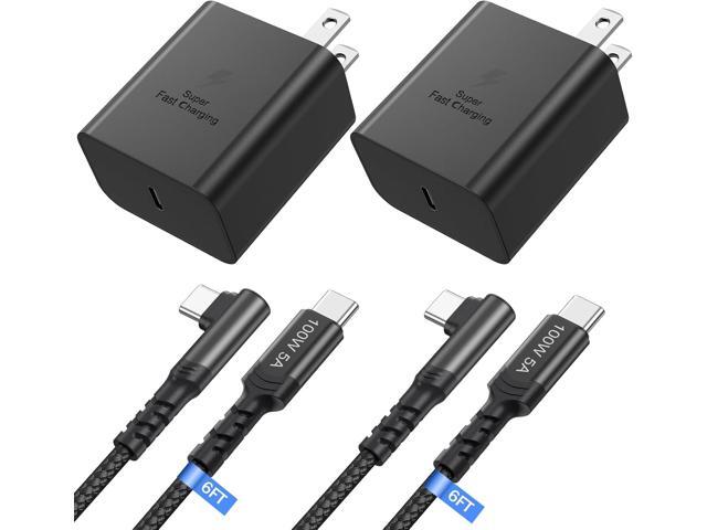 Super Fast Charger Type C, Costyle 45W USB C Charger Type C Fast Charging Block with 6FT Right Angle 5A USB C Cable for Samsung Galaxy S25 S24...