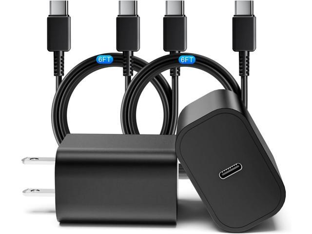 45W Samsung USB C Super Fast Charger, 2 Pack PD 3.0 Charging with 6FT Cable for Samsung Galaxy S24 Ultra/S24 Plus/S24+/S23 Ultra/S23+/S22 Ultra/S22...