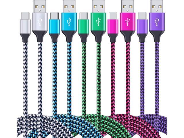 6FT Cable Fast Charging Cord Phone Charger for Samsung Galaxy S25 Ultra Plus S25+ S24 S23 S22 S21 S20 10, A56 A16 A36 A26, iPhone 16e 16 15 Pro Max...