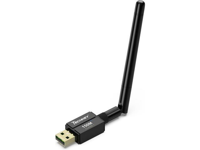 USB Bluetooth 5.4 Adapter for Desktop PC, Long Range 500FT Wireless Transfer for Headphones, Keyboard, Mouse, Compatible with Windows11/10/8.1