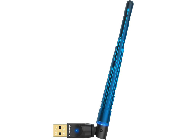 Long Range Upgraded Bluetooth 5.4 Adapter for PC, 5dBi High Gain Wireless USB Dongle for Windows 11/10/8.1/7 Laptop Linux Desktop, Plug & Pair...