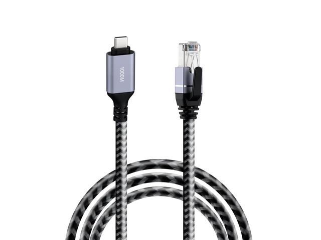 Mcbazel USB C to Ethernet Cable 2M, Type C to RJ45 High-Speed Network Adapter, Gigabit Ethernet to USB C Cable for Laptops, PC, iPad, MacBook,...