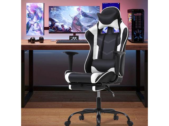 BestOffice PC Gaming Chair Racing Office Chair Ergonomic Desk Chair Massage PU Leather Recliner Computer Chair with Lumbar Support Headrest Armrest...