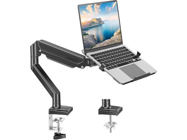MOUNT PRO Laptop Arm Mount for Desk, 2 in 1 Function Monitor Laptop Stand, Fits Max 17' Notebook and 32' Computer Screen, Aluminum Single Monitor...