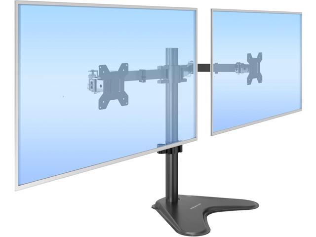Mount-It! Dual Monitor Stand, Premium Adjustable Desk Mount for Two 1332 Inch Screens up to 17 lbs Each, Full Motion Swivel Tilt Rotate Height...