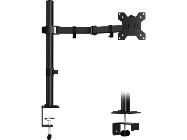 ERGOMAKER Single Monitor Mount for Desk, Monitor Stand Fits 13' to 27' LCD Screens, Fully Adjustable Display Arm with C-Clamp and Grommet Base,...