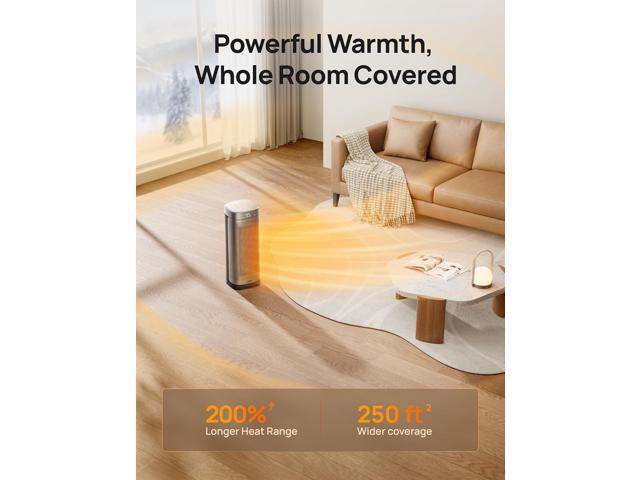 Dreo Space Heaters for Indoor Use, 16 Inch Fast Heating Portable Heaters with Remote, 12H Timer, 70° Oscillation, Overheat Protection, Safety Heat,...