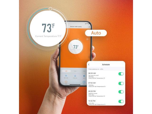 Heat Storm HS-1500-PHX-WIFI Infrared Heater, Wifi Wall Mounted