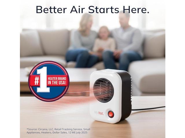 Lasko MyHeat Personal Space Heater, Compact, White