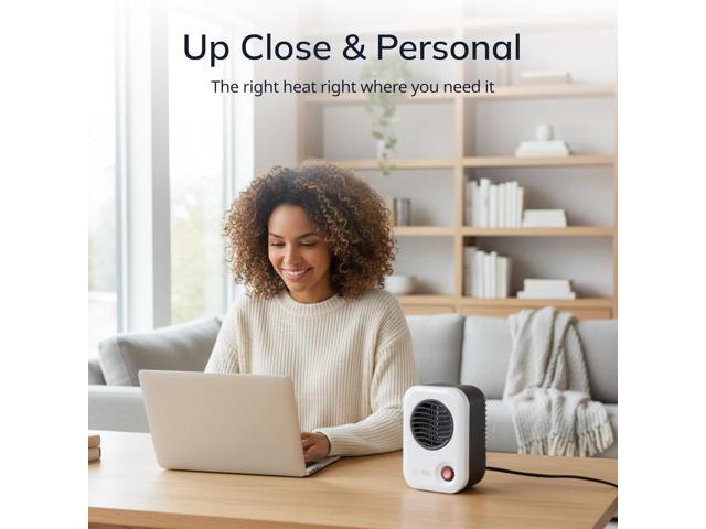 Lasko MyHeat Personal Space Heater, Compact, White