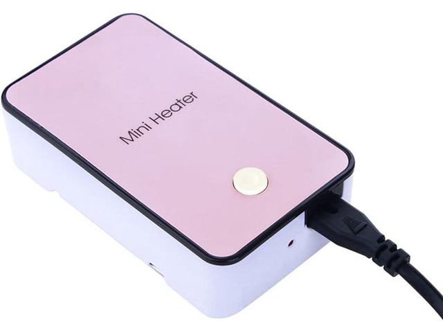 Safety Energy-Saving Heater Mini Portable Room Office Desktop Electric Fan Heater Air Warmer Pink