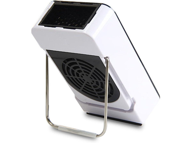 Safety Energy-saving Heater Mini Portable Room Office Desktop Electric Fan Heater Air Warmer Black