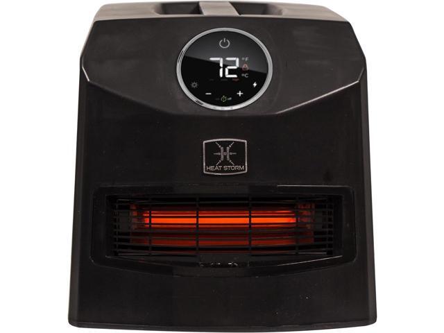 Heat Storm Mojave Indoor Ultra Lightweight Portable Infrared Space Heater - 1500 Watts - Built in Thermostat & Overheat Sensor - Remote Control