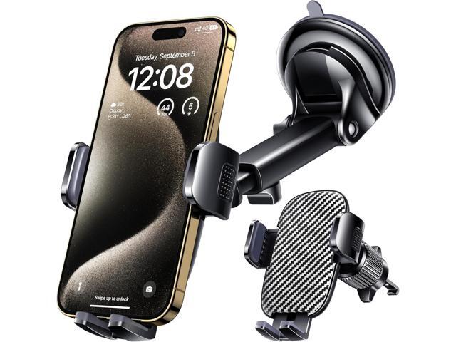 Qifutan Car Phone Holder Mount Phone Mount for Car Windshield Dashboard Air Vent Universal Hands Free Automobile Cell Phone Holder Fit for iPhone...