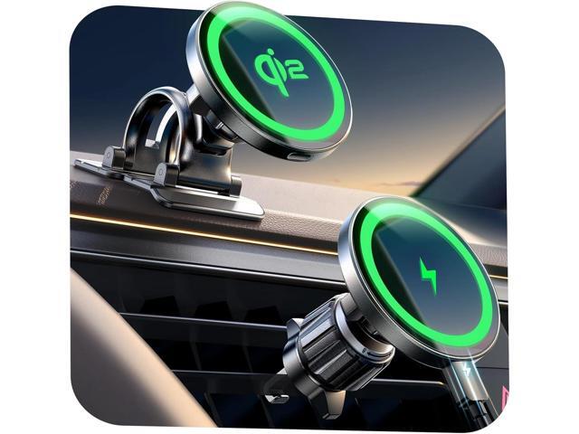 LISEN for Qi2 15W MagSafe Car Mount Charger,Super Fast Magnetic Wireless Car Charger for iPhone 16 Pro Max AccessoriesQi2 Fast Charging MagSafe...