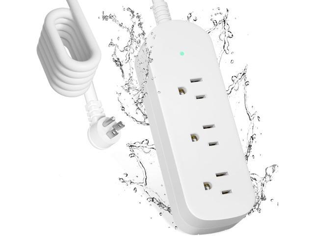 Outdoor Power Strip Weatherproof 3 FT Extension Cord Waterproof Surge Protector Power Strip, 3 AC Outlets, Shockproof, 1625W Overload Protection,...