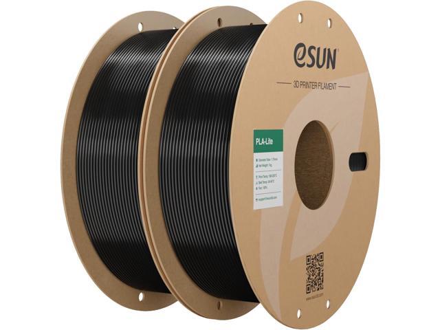 eSUN Black PLA Filament 1.75mm, 3D Printing PLA Lite Filament 1.75mm Dimensional Accuracy +/- 0.03mm, 2KG 3D Printer Filament, 1kg per Spool, Black...