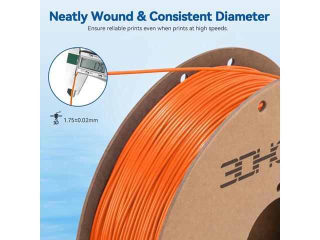 PLA High Speed Printer Filament 1.75mm 1kg Cardboard Spool (2.2lbs) Rapid PLA to 5X Faster Printing Filament PLA Dimensional Accuracy +/- 0.02 mm...