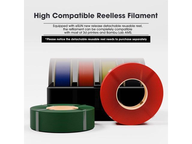 eSUN PLA+ Refilament 1.75mm, 3D Printer Refill PLA Plus, Dimensional Accuracy +/- 0.03mm, 1KG Spoolless 3D Printing Filament for 3D Printers, Grey