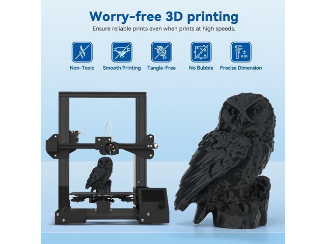 High Speed Printer Filament 1.75mm 1kg*2 Bundle Cardboard Spool Rapid PLA to 5X Faster Printing Filament PLA Dimensional Accuracy +/- 0.02 mm Fits...