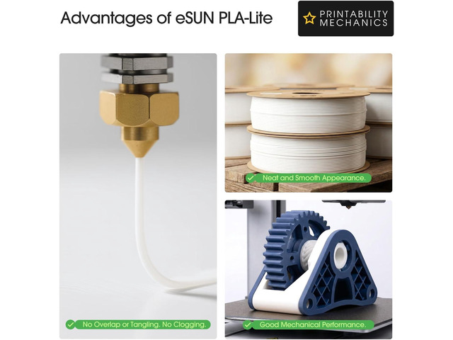 eSUN PLA Filament 1.75mm, High Toughness 3D Printer Filament Upgraded PLA Filament, Dimensional Accuracy +/- 0.03mm, 1KG per Spool, 2 Spools 3D...