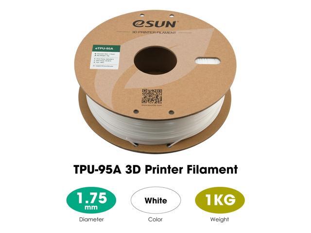 eSUN TPU 95A Filament 1.75mm, Flexible 3D Printer Filament TPU, Dimensional Accuracy +/- 0.05mm, 1KG Spool (2.2 LBS) 3D Printing Filament for 3D...