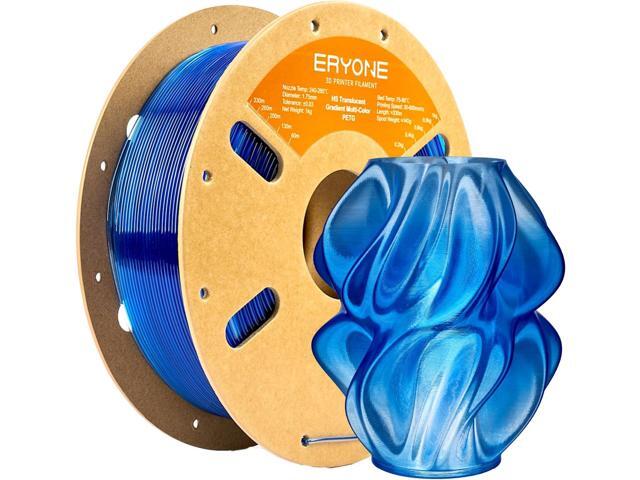 ERYONE PETG Filament 1.75mm +/-0.03mm, 3D Printing Filament Up to 600mm/s, 1kg(2.2LBS)/Spool, Translucent Gradient PETG for Artistic Creations &...